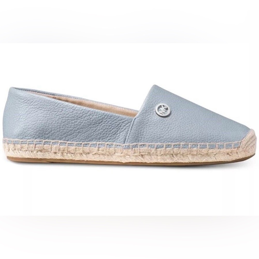 Pale blue leather Michael Kors espadrilles